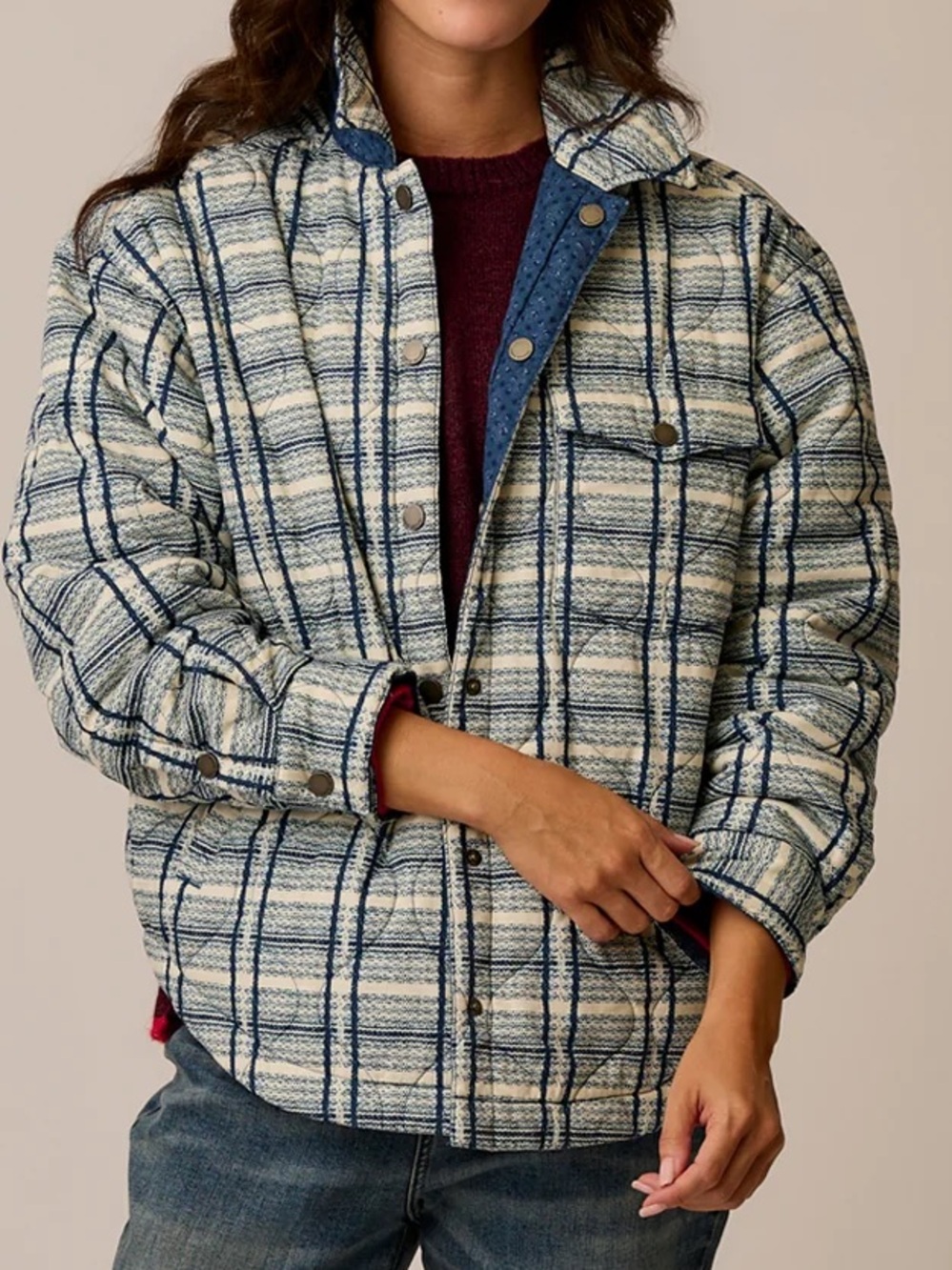 Carve Designs Marais Quilted Reversible Jacket NWT